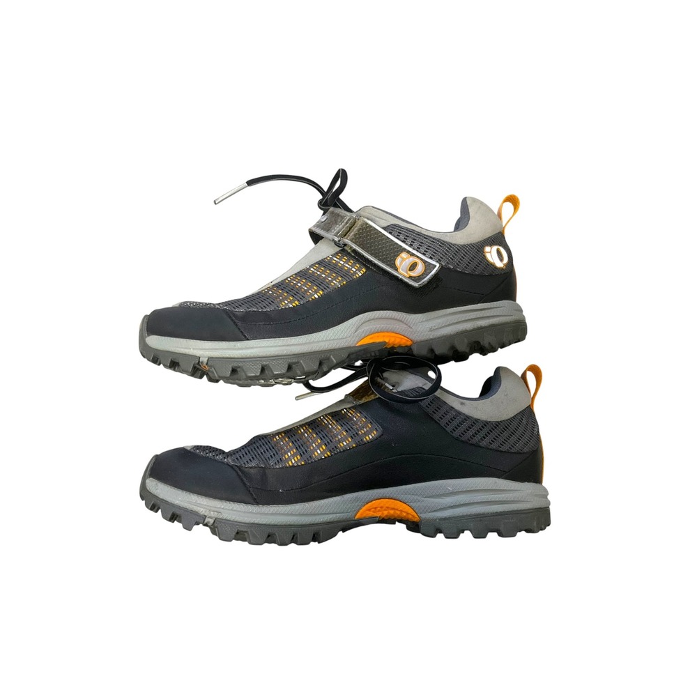 Pearl Izumi Women Mountain Bike Shoes Gray Orange SPD Cycling MTB SZ 41/ US 10 - Picture 5 of 9